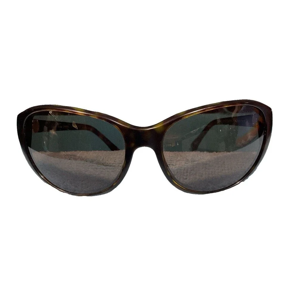 Chanel Womens Bouton Collection Sunglasses Tortoise Shell Frames Pink CC Button